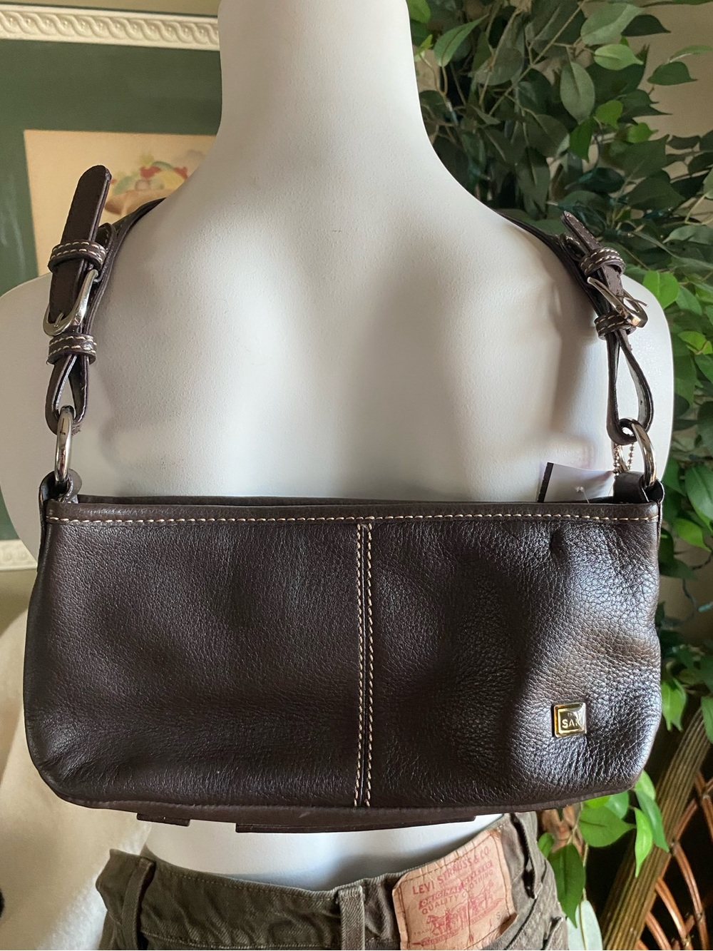 The SAK Chocolate Brown Leather Shoulder Bag